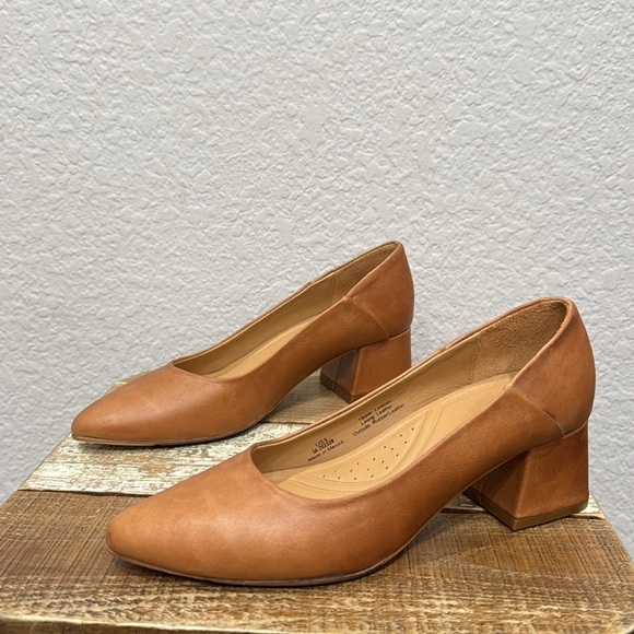 Nisolo Fiorela Go To Leather Mid Heel Caramel Size 5 - Picture 6 of 8